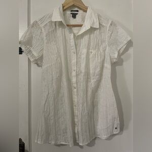 4/$20! White Short Sleeve Shirt